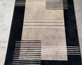 Contemporary Wool Area Rug 48x67 
