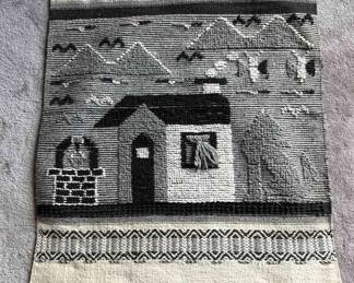 Vintage Woven Rug Or Wall Hanging