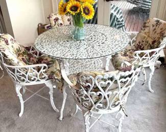 Victorian Style Metal Garden Bistro Set 