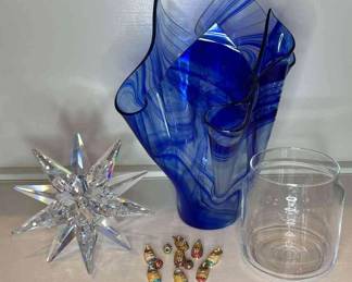 MKG Signed Handkerchief Vase