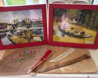 Asian Needlepoint Other Items