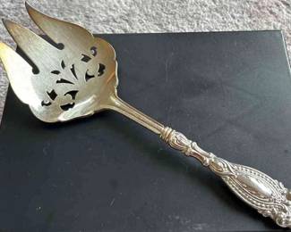 Vintage Sterling Serving Fork
