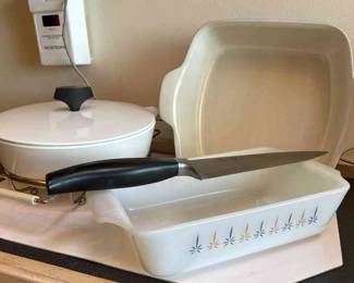 Henckles, Emile Henry, Corning Ware Fire King 
