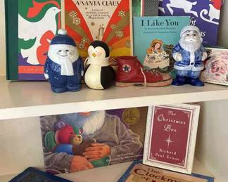 Porsgrund Blue Snow Boy Figurine, 1927 Is There A Santa Clause  Other Holiday Items 