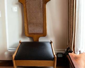 MidCentury Wood  Cane Gentlemens Valet of Suit Stand
