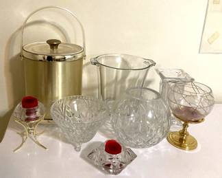 Block Brand And More Crystal And Vintage Ice Buckets