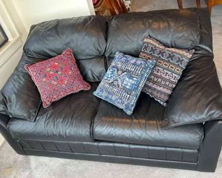 Viewpoint Leather Works Sleeper Love Seat