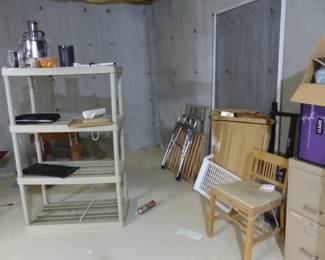 Basement assorted items