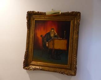 Judaica art signed by Abraham Straski