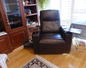 Leather recliner
