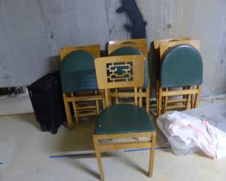 Vintage bridge chairs