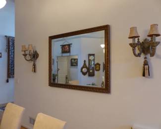 Mirror (sconces are "not for sale")