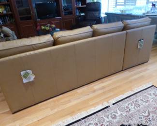 Leather sectional sofa