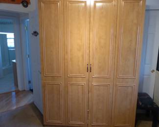 Built-In Murphy bed in cabinet (easy to remove, bring tools)