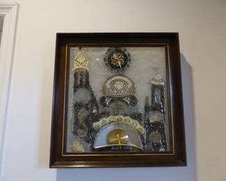 Judaica wall clock
