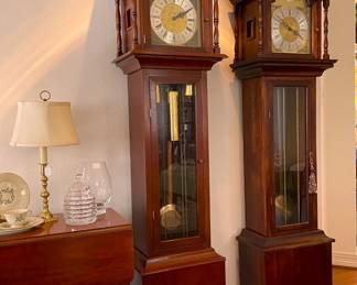Two more beautiful, handcrafted grandfather clocks.