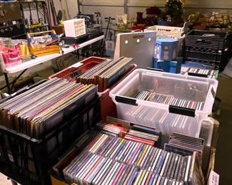Vintage record albums, CD's, DVD's 45's.