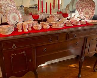 Vintage handcrafted buffet.