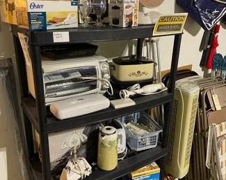 Small appliances and gadgets. 
