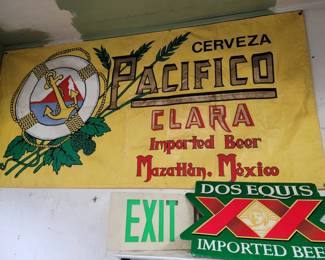 Beer Signs And Exit Sign