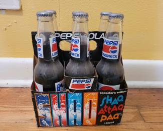Vintage Unopened Pepsi 6 Pack Collectors Edition Shaq Attack 90s
