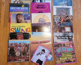 Vinyl Collection Including The Beatles And Stevie Wonder And Michael Jackson Commemorative Time Magazine