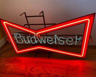 Vintage Neon Budweiser Sign