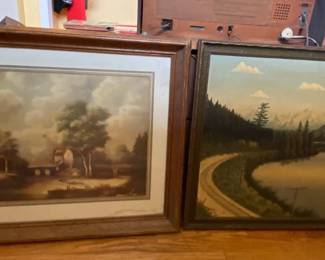 Original Painting By John Huth Framed Nieszner Print