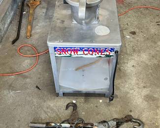 Snow Cone Machine With A Winch