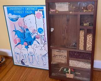 Vintage 1983 Seattle Street Fair Sign 1973 4H Club Fair Display