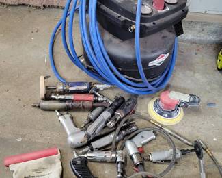 Briggs And Stratton Air Compressor And Variety Of Air Tools