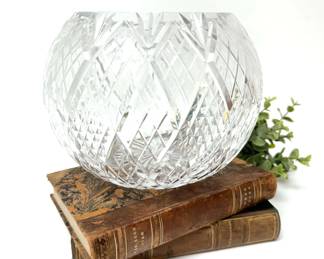 Cut Crystal Rose Vase