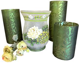 Glass Candle Holders