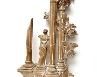 Italian Architectural Wood Wall Hanging Decor
