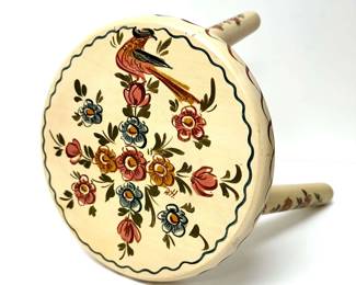 Hand Painted Plant Stand Stool