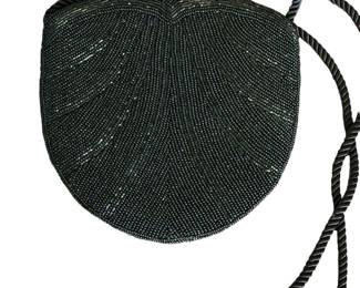 Black Beaded Evening Bag
