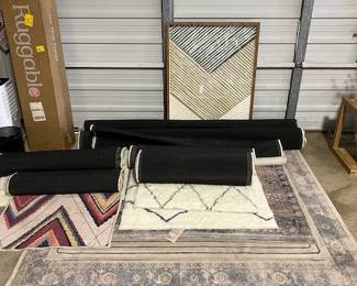 various Ruggable area rugs including one NIB