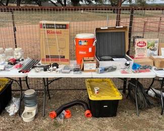 NIB Rinnai outdoor tankless gas water heater, NIB stainless steel outdoor shower fixture