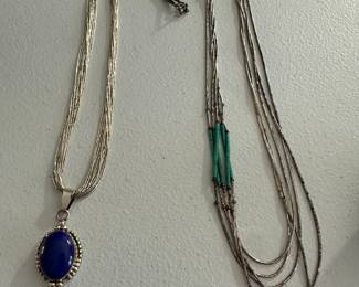Kathleen Chavez Sterling Navaho! Beautiful estate costume jewelry! Mid century! Many Sterling pieces. Some gold. All in great condition! Necklaces, bracelets, rings and more! 