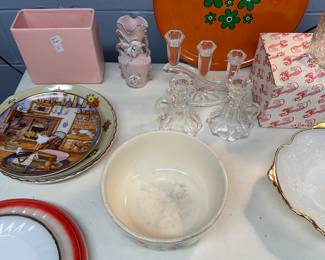 The cubbies in the basement have just revealed totes filled with glass and china!