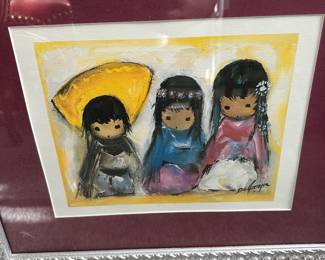 The largest of the Degrazia art pieces we have! We also have figurines by the same artist! 