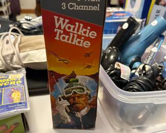 A vintage 3 watt 3 channel Walkie Talkie! 