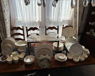 Two excellent sets of china! Great for everyday use! Fostoria and more! 