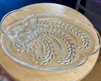 Federal Glass Hospitality Snack Set! Set of 4! 