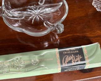 Vintage Crystal-O-Lite Cutting Knife in the Original Box! Mid Century Mod!