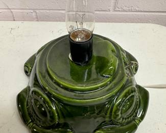 Vintage 1970s Atlantic Mold X-Large Ceramic Christmas Tree Scroll Light Base 22" - MUSICAL - Bird Lights and EXTRA bag of lights! 