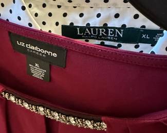 Many higher end pieces from these name brand designers ~ Liz Claiborne & Lauren by Ralph Lauren