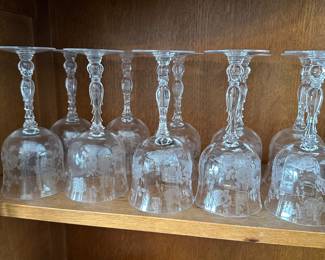 Lovely cut crystal thought the house! 