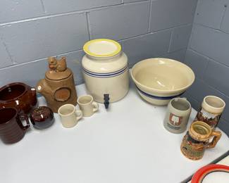 This little collection of pottery ware is just the beginning of what was found in the massive canning area in the basement! More to come on this stable for SURE! 