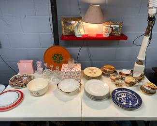 The cubbies in the basement have just revealed totes filled with glass and china!